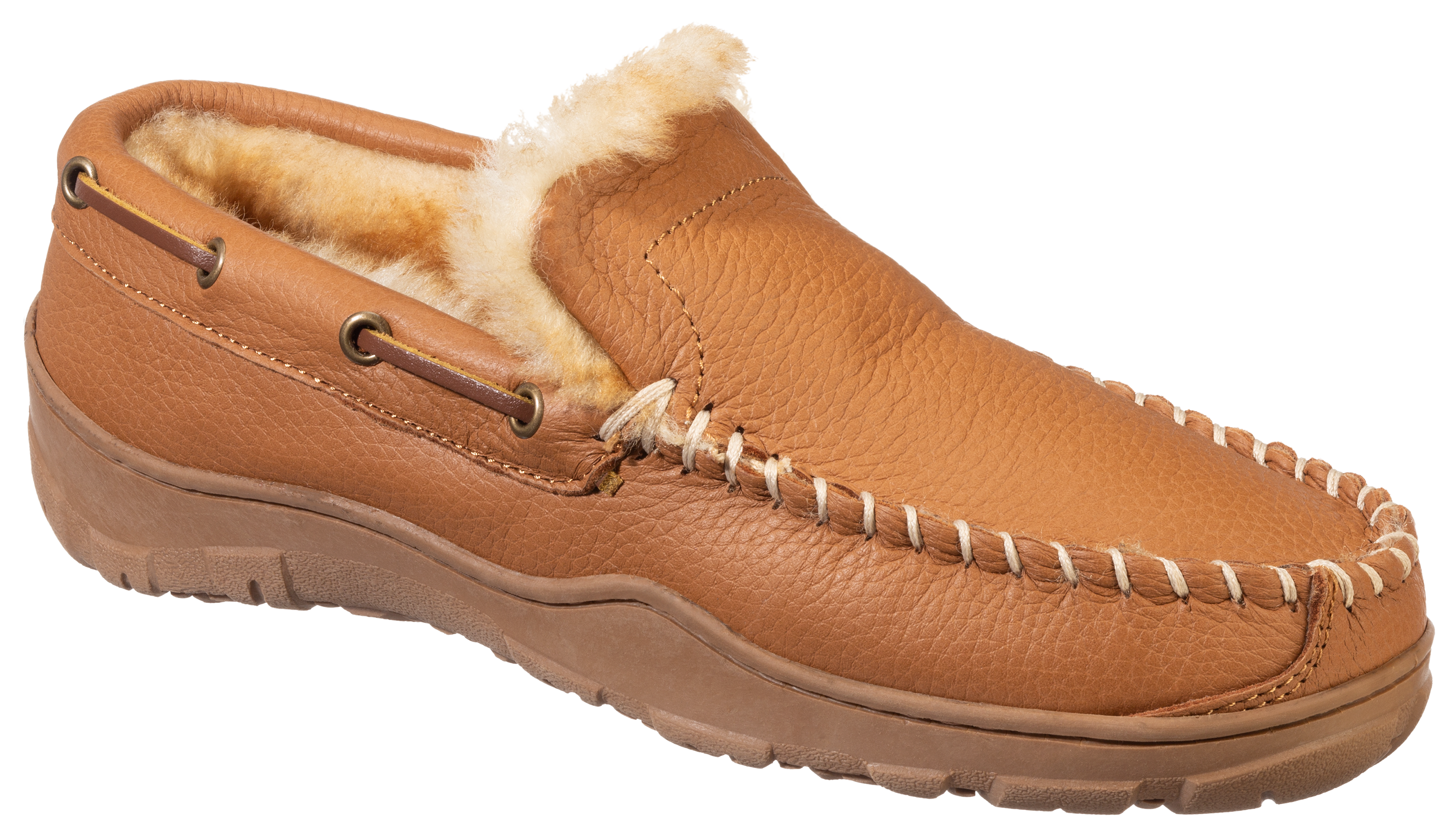 Bob Timberlake Venetian Moose-Hide Shearling Slippers for Men | Bass ...